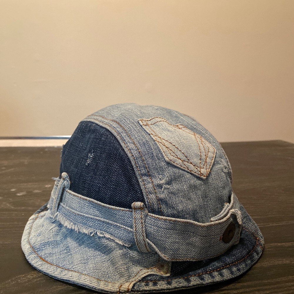 d&G denim patchwork hat